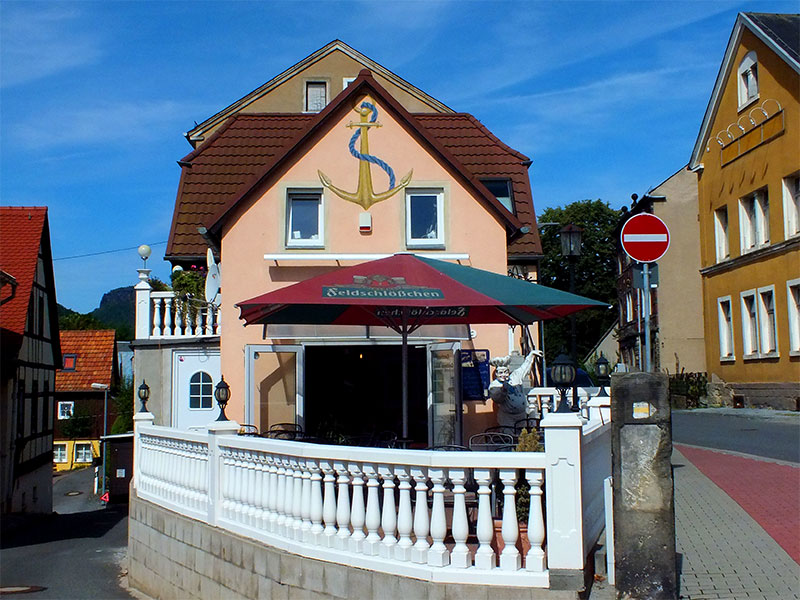 Reproducere offentliggøre overraskende Gasthaus Goldener Anker in Rathmannsdorf, Sächsische Schweiz